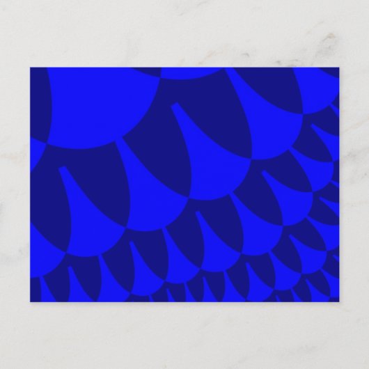 Blaue Wasserwaagen Postkarte (Vorderseite)