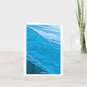 Blaue Wasserwelle (Rückseite)