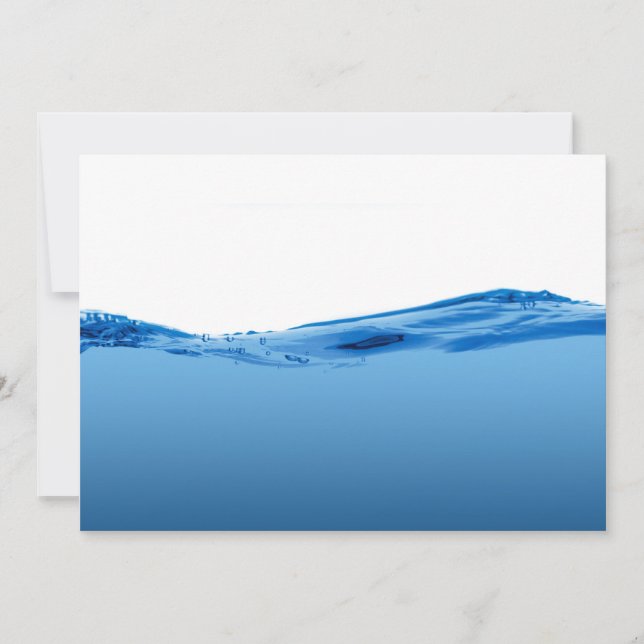 Blaue Wasserwelle (Vorderseite)