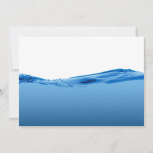 Blaue Wasserwelle