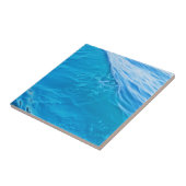 Blaue Wasserwelle Fliese (Seite)