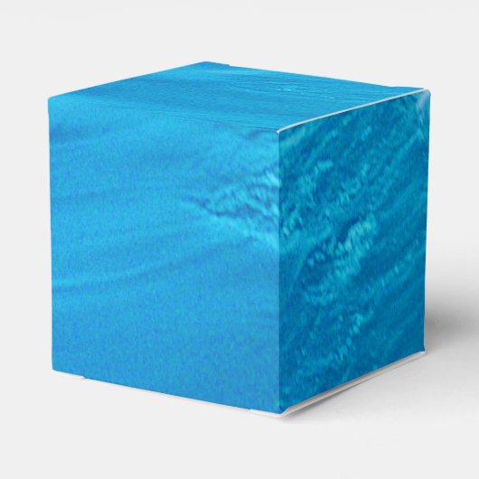 Blaue Wasserwelle Geschenkschachtel (Rückseite)