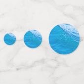 Blaue Wasserwelle Konfetti (Vorderseiten)
