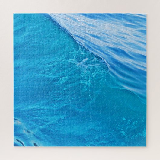 Blaue Wasserwelle Puzzle (Vertikal)
