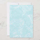 Blaue Watercolor-Brautparty-Einladung Einladung (Rückseite)