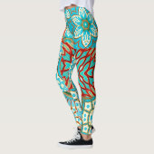 BLAUE WAVE DESIGNER COLLAGE LEGGINGS (Links)
