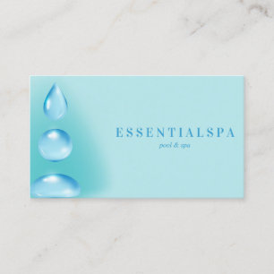 Blaue weiche spirituelle Wassertropfen Reiki Yoga Visitenkarte