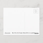 Blaue Weide Bru Postkarte (Rückseite)