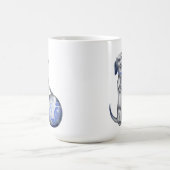 Blaue Weide-Dackel-Tasse Kaffeetasse (Mittel)