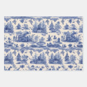 Blaue Weide Decoupage Set von drei Geschenkpapier Set (Vorderseite)