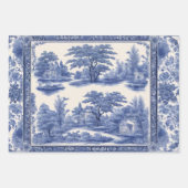 Blaue Weide Decoupage Set von drei Geschenkpapier Set (Vorderseite 3)