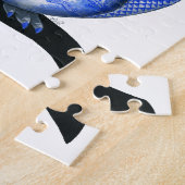 Blaue Weide-Eule Puzzle (Seite)