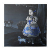 Blaue Weide Fliese (Vorderseite)