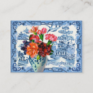 Blaue Weide-Grüße Visitenkarte