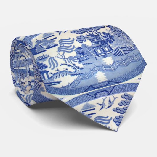 Blaue Weide-Krawatte - lassen Sie Großmutter Krawatte (Gerollt)
