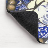 Blaue Weide-MosaikMausunterlage Mousepad (Ecke)