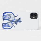 Blaue Weide-siamesische Katzen Case-Mate iPhone Hülle (Rückseite (Horizontal))