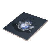 Blaue Weide-Stier-Frosch-Keramik-Fliese Fliese (Seite)