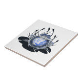 Blaue Weide-Stier-Frosch-Keramik-Fliese Fliese (Seite)