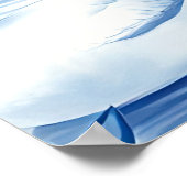 Blaue Weiden-Schwanensee-Szene Poster (Ecke)
