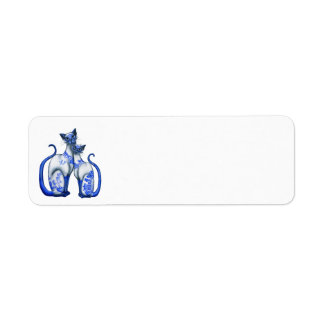 Blaue Weiden Siamesen Katzen