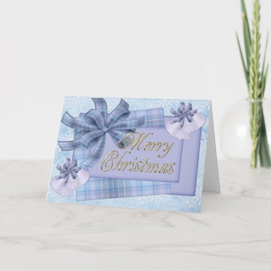 Blaue Weihnachten, magische Karte (Vorderseite)