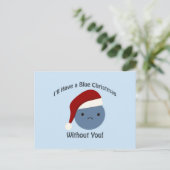 Blaue Weihnachten ohne dich! (Stehend Vorderseite)