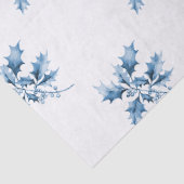 Blaue Weihnachts-Gnome Seidenpapier (Detail)