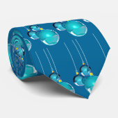 BLAUE WEIHNACHTSbälle durch SHARON SHARPE Krawatte (Gerollt)