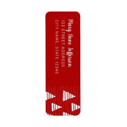 Blaue Weihnachtsbäume mit Perlen-Strings-Muster (Vorne)