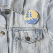 Blaue Weihnachtsbaumen Button (Beispiel)