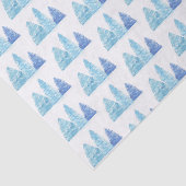 Blaue Weihnachtsbaumen Seidenpapier (Ausschnitt)