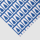 Blaue Weihnachtsbaumen Seidenpapier (Detail)
