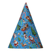 Blaue Weihnachtsdekoration Partyhütchen (Links)