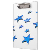 Blaue Weihnachtsdekorationen Klemmbrett (Links)