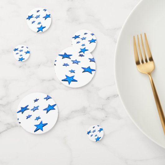Blaue Weihnachtsdekorationen Konfetti (Gruppe)