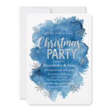 Blaue Weihnachtsfeier