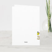 Blaue Weihnachtsfeier Feiertagskarte (Rückseite)