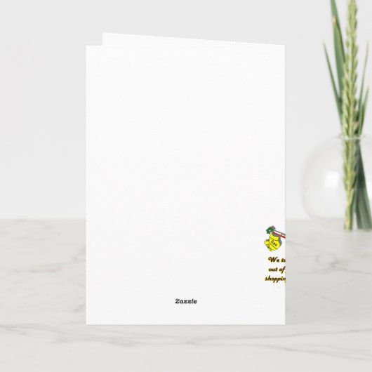 Blaue Weihnachtsfeier Feiertagskarte (Rückseite)