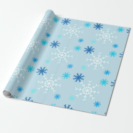 Blaue Weihnachtsfeier Geschenkpapier