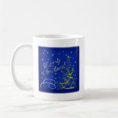 Blaue Weihnachtsfeier Kaffeetasse (Links)