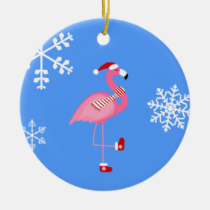 Blaue Weihnachtsfeier Keramik Ornament
