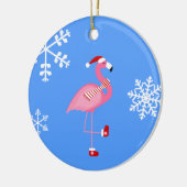 Blaue Weihnachtsfeier Keramik Ornament (Links)