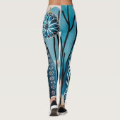 Blaue Weihnachtsfeier Leggings (Rückseite)