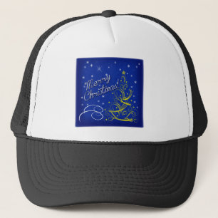 Blaue Weihnachtsfeier Truckerkappe