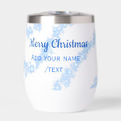 Blaue Weihnachtslieder mit glänzenden Glitzer trag (Vorderseite)