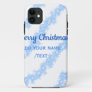 Blaue Weihnachtslieder mit glänzenden Glitzer trag Case-Mate iPhone Hülle