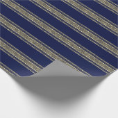 Blaue Weihnachtspapier  Geschenkpapier (Ecke)