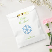 Blaue Weihnachtsschneeflocke Geschenktütchen (Versiegelt)