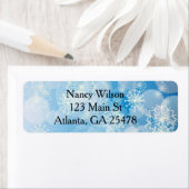 Blaue Weihnachtsschneeflocken (Insitu)